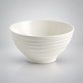 Bol à ramen Kasane en porcelaine fine, couleur neige
