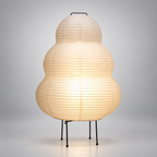 Lampe Tomoshibi à silhouette galbée en papier – vue principale