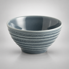 Bol à ramen Kasane en porcelaine fine, couleur bleu brume