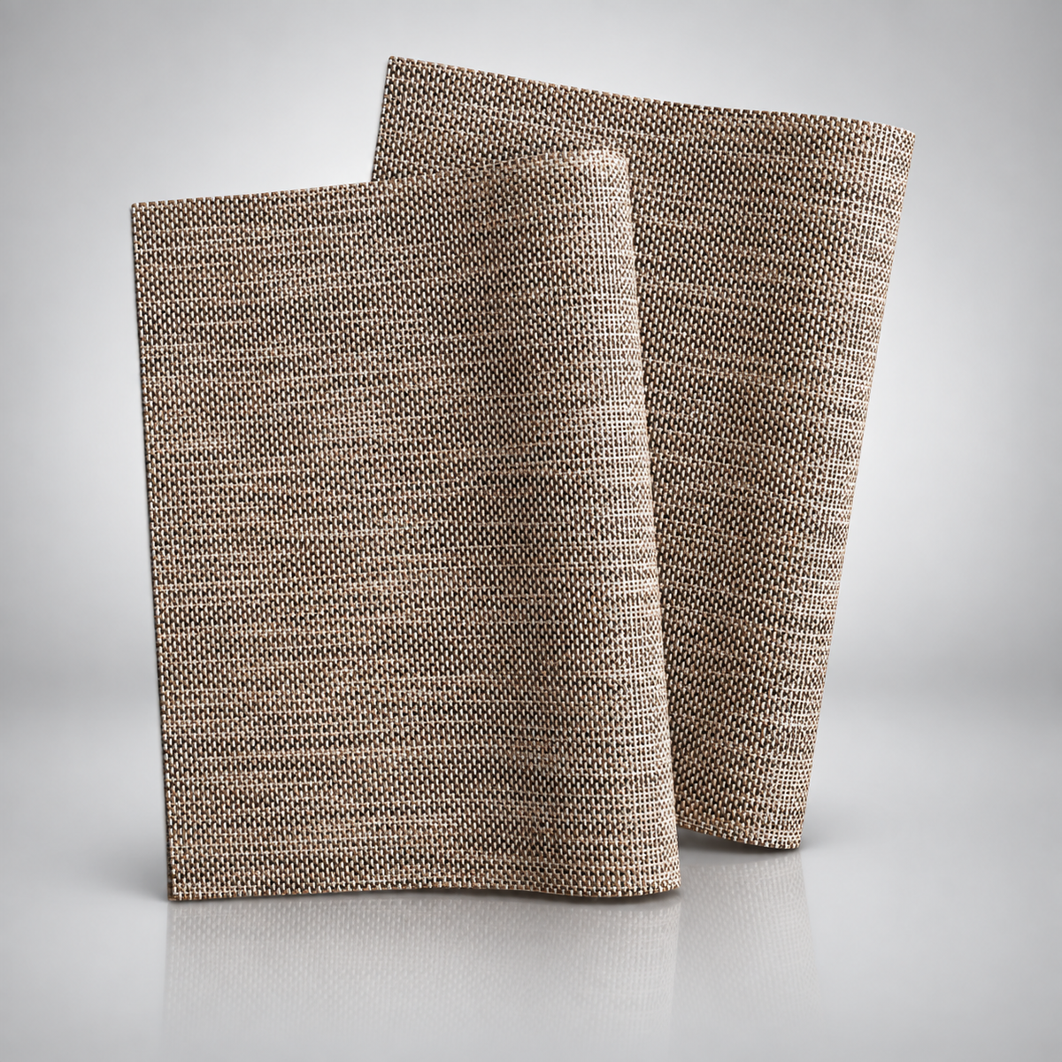 Lot de 4 sets de table Tsumugi, couleur or beige