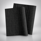 Lot de 4 sets de table Tsumugi, couleur lin noir